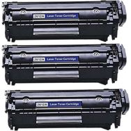Perfection HP 1015-1018 12A Q2612A 3 Adet Siyah Muadil Lazer Toner