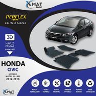 Perflex 3D Havuzlu X-Mat Cıvıc 2012-2016 Paspas