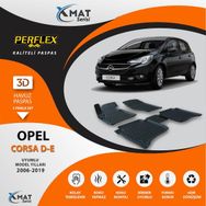 Perflex 3D Havuzlu X-Mat Corsa D - E 2006-2019 Paspas