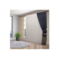 Perhal Keten 1-3 Sık Pileli Etekleri Kurşunlu 225x200 cm Tül Perde