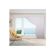 Perhal Keten 1-3 Sık Pileli Etekleri Kurşunlu 375x260 cm Tül Perde