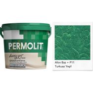Permolit Duvart AP11 Turkuaz Yeşil Sedefli 2.5 lt Dekoratif Duvar Boyası