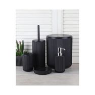 Perotti Faggiano Black 5 Parça Kırılmaz PP Banyo Seti – 6.5 Litre Kovalı