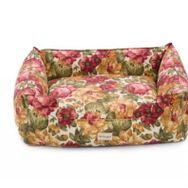 Pet Comfort Alpha Gül Desenli L 105x85 cm Köpek Yatağı