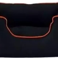 Pet Comfort Alpha Outdoor Siyah W Oranj Biye 60x50 cm Köpek Yatağı