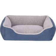 Pet Comfort Bravo Duo Gri Mavi Small 55x45 cm Peluş Kedi ve Köpek Yatağı