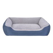 Pet Comfort Bravo Duo Mavi Gri L Peluş Köpek Yatak