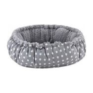 Pet Comfort Çift Taraflı Gri Dot Peluş 60 cm 21051 Sunflower Kedi ve Köpek Yatağı