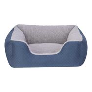 Pet Comfort Echo 60x50 cm Small Mavi Gri Peluş Kedi ve Köpek Yatağı