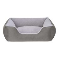 Pet Comfort Echo 80x65 cm Medium Gri Peluş Köpek Yatağı