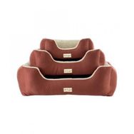 Pet Comfort Echo Mirinda Tarçın Ecru Peluş 80x65 cm Köpek Yatağı