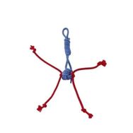 Pet Comfort İpli %100 Pamuk Gri Kırmızı 25 cm Kedi Oyuncağı