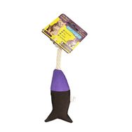 Pet Comfort İpli Balık Su Geçirmez Kahve Mor 6x24 cm Kedi Oyuncağı