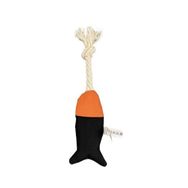 Pet Comfort İpli Balık Su Geçirmez Siyah Turuncu 6x24 cm Kedi Oyuncağı