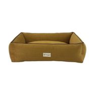 Pet Comfort Parliament Mavi w Hardal Biye M 90x70 cm 21051 Golf Köpek Yatağı
