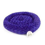 Pet Pretty Peluş Mor 55x55 cm Simit Köpek Yatağı