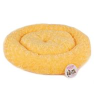Pet Pretty Peluş Sarı 55x55 cm Simit Köpek Yatağı