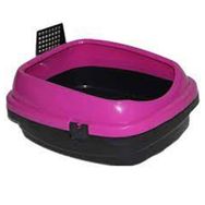 Pet Style 49,5 x 40 x 22 cm Pembe Comfort Kürekli Kedi Tuvaleti