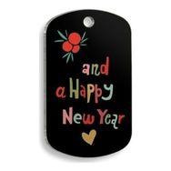 Pet Tag Art Christmas Serisi Happy New Year Asker Kedi ve Köpek Künyesi