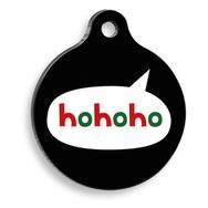 Pet Tag Art Christmas Serisi Hohoho Yuvarlak Köpek Künyesi