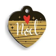 Pet Tag Art Christmas Serisi Love Noel Kalp Kedi ve Köpek Künyesi
