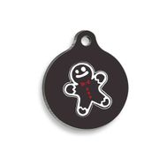 Pet Tag Art Christmas Serisi Merry Cookie Man Yuvarlak Köpek Künyesi
