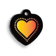 Pet Tag Art Güneş Kalp Kalp Şekilli Köpek Künyesi
