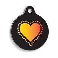 Pet Tag Art Güneş Kalp Yuvarlak Kedi ve Köpek Künyesi