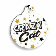 Pet Tag Art Kaçık Kedi Yuvarlak Small 2.5 cm Kedi Künyesi
