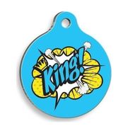 Pet Tag Art King Yuvarlak Köpek Künyesi