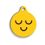 Pet Tag Art Mutlu Yuvarlak Small 2.5 cm Kedi Ve Köpek Künyesi