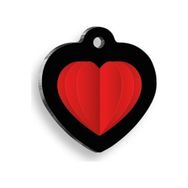 Pet Tag Art Origami Hearts Kalp Kedi ve Köpek Künyesi