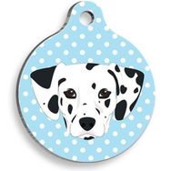 Pet Tag Art Puantiyeli Dalmaçyalı Yuvarlak Large 3.8 cm Köpek Künyesi