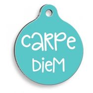 Pet Tag Art Qr Smart ID Carpe Diem Kedi ve Köpek Künyesi