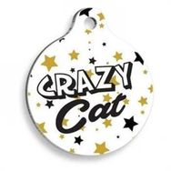 Pet Tag Art Qr Smart ID Crazy Cat Kedi Künyesi