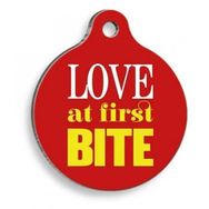 Pet Tag Art Qr Smart ID İlk Isırıkta Aşk Kedi ve Köpek Künyesi