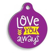 Pet Tag Art Qr Smart ID Love You Kedi ve Köpek Künyesi