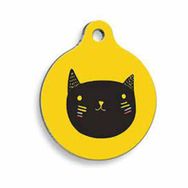 Pet Tag Art Sarı Yuvarlak Small 2.5 cm Kedi Künyesi
