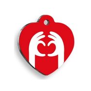 Pet Tag Art Say Love Kalp Kedi ve Köpek Künyesi