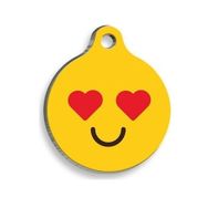 Pet Tag Art Sevgi Dolu Yuvarlak Kedi ve Köpek Künyesi