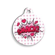 Pet Tag Art Smack Yuvarlak Köpek Künyesi