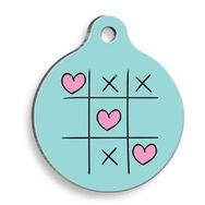 Pet Tag Art Xoxo Yuvarlak Small 2.5 cm Kedi Ve Köpek Künyesi