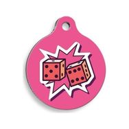 Pet Tag Art Zarlı Yuvarlak Köpek Künyesi