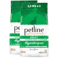 Petline Hypoallergenic Düşük Tahıllı Kuzu Etli 2x1.5 kg Yetişkin Kedi Maması