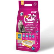 Pets Clean 5 lt Pudra Kokulu İnce Taneli Kedi Kumu