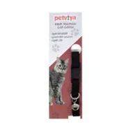 Petviya Siyah Ayarlanabilir Zilli Kedi Boyun Tasması