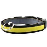 Petzz Işıklı Ayarlanabilir Flaşörlü Sarı 45-52 cm 2.5 cm Kedi ve Köpek Boyun Tasması