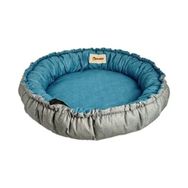 Petzz Sunflower Çift Taraflı Gri/Mavi 85 cm Peluş Kedi ve Köpek Yatağı