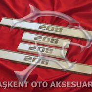 Peugeot 208 2012 Üzeri 4 Parça Krom Kapı Eşiği