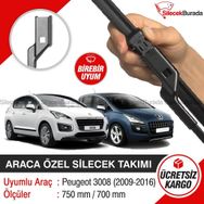 Peugeot 3008 2009-2016 Silecek Takımı